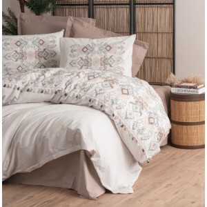 Комплект постільної білизни Cotton box Candy Asilo Kahve 200x220