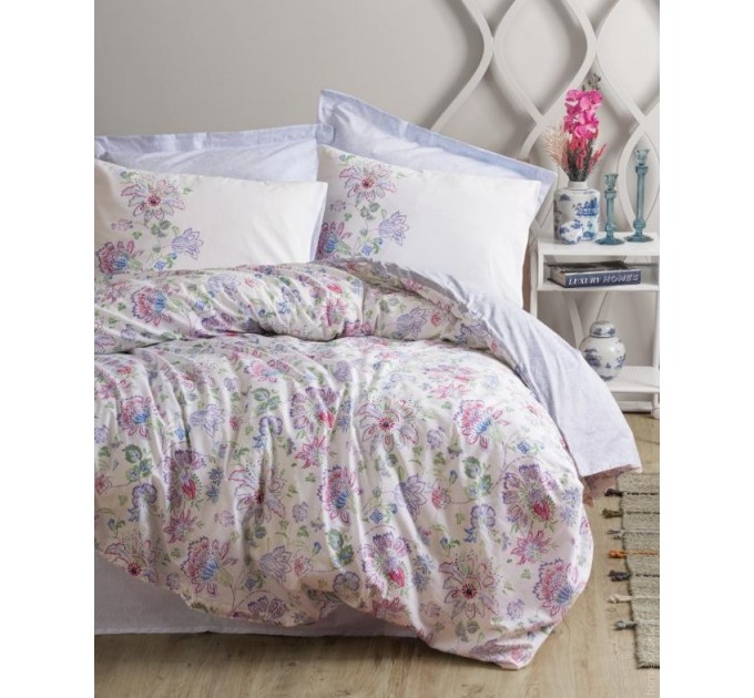 Комплект постельного белья Cotton Box Bohem Adsila Mavi 200x220