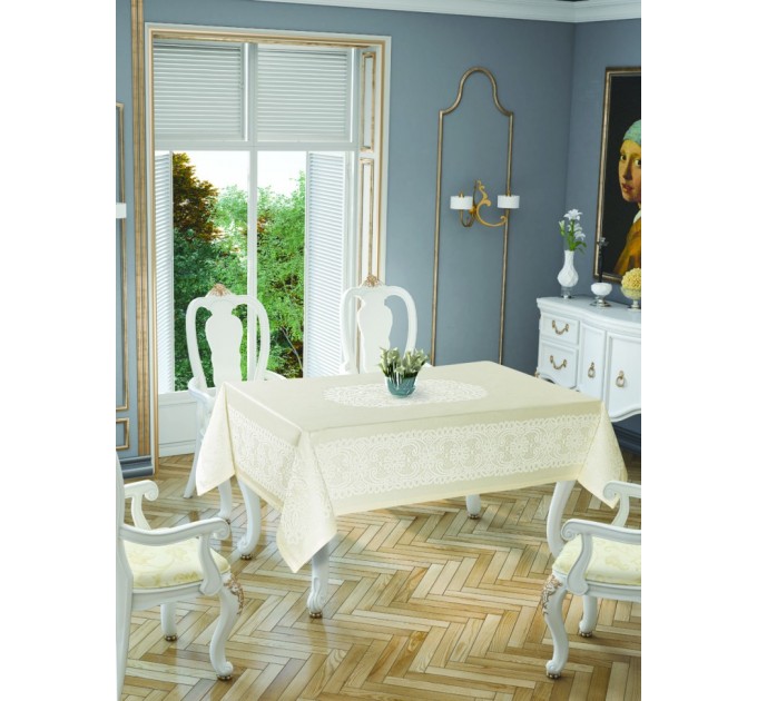 Скатерть Tropik home Priencly Cream 5698-2