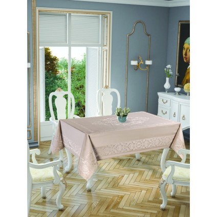 Скатерть Tropik home Damask Cappucino 150x220