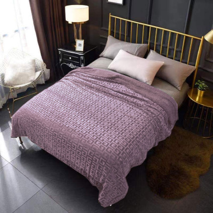 Плед мікрофібра з баранчиком (200x230)