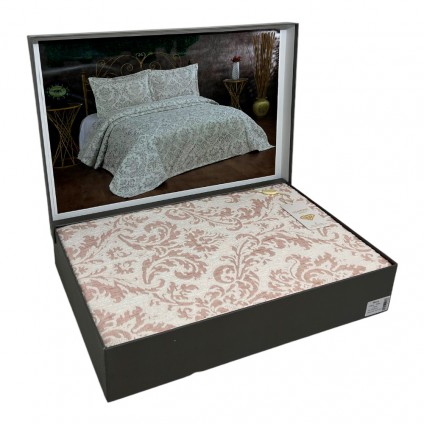 Покрывало жаккард DIAMOND MASON PUDRA (230x260)
