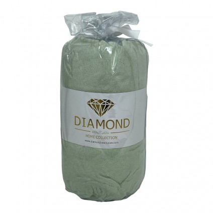 Простыня махровая на резинке DIAMOND HAVLU CARSAF GREEN