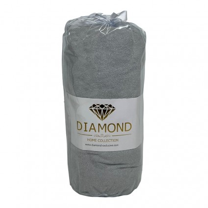 Простыня махровая на резинке DIAMOND HAVLU CARSAF GREY