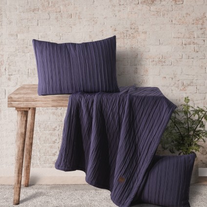 Покрывало EDANTE DEMIN COTTON INDIGO (240x260)