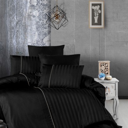 Постельное белье FIRST CHOICE MODALIFE BLACK (200x220)