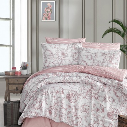 Постельное белье ранфорс FIRST CHOICE ROZEN POWDER (160x220)
