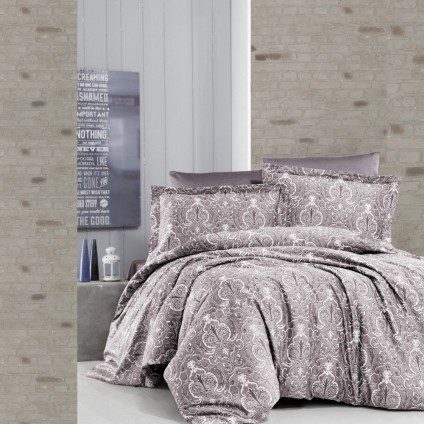 Постельное белье сатин делюкс FIRST CHOICE DELMOR LILAC (200x220)