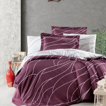 Постельное белье сатин FIRST CHOICE MESI ROSE (200x220)