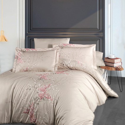 Постельное белье сатин FIRST CHOICE WISTERIA POWDER (200x220)