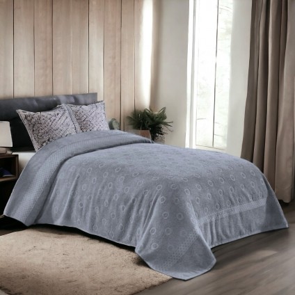 Махровая простыня LUISA NEW GREY (200x220)