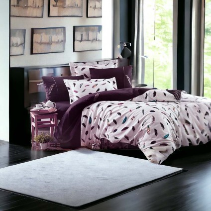 Постельное белье Maison Dor PULUME VOLANTE DARK LILAC (200X220)