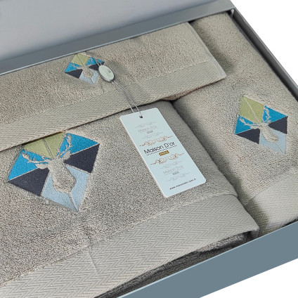 Набор полотенец Maison Dor CERFY TOWEL SET BEIGE (3)
