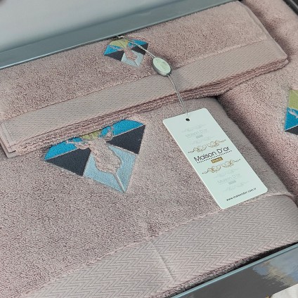 Набір рушників Maison Dor CERFY TOWEL SET LILAC (3)