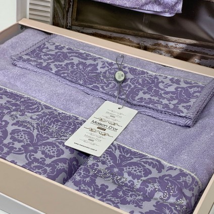 Набір бамбукових рушників Maison Dor ROSE MARINE LILAC (3)