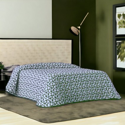 Покрывало  Zebra Onix Green двустороннее (250x270)