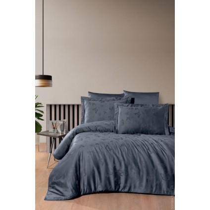 Постельное белье First Choice жаккард Corina denim евро