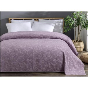 Простынь махровая Uniko crown home 220x240 см лиловая