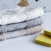  Набір Махрових рушників «Lelit», Бавовна,сірий-білий-бежевий, GRETA  30/50 3шт 01