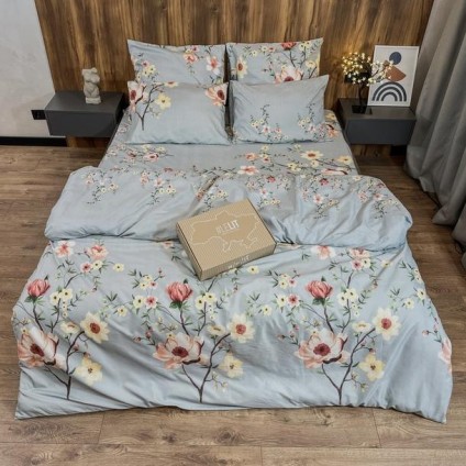 Постельное белье “LeLIT”,Поликотон,Оливковый,Семейный, P-0092