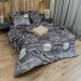  Постільна білизна “LeLIT”,Полікотон,Коричневий з бежевим,Євро, P-0093