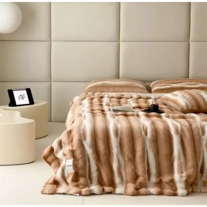 Плед - покрывало Home Textile Plaid Sable K бежевый