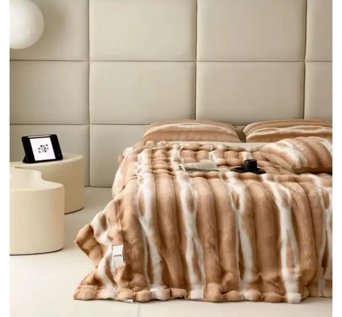 Плед - покрывало Home Textile Plaid Sable K бежевый