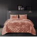 Покрывало Home Textile VELOUR MARBLE персиковый