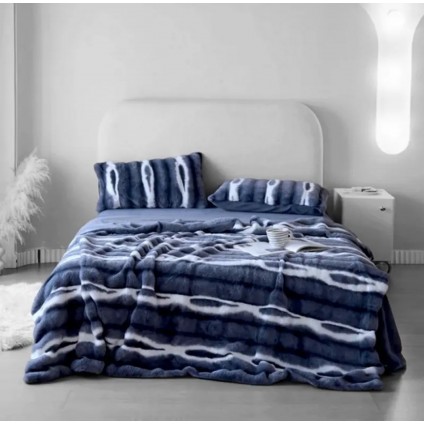 Плед - покрывало Home Textile Plaid Sable K синий