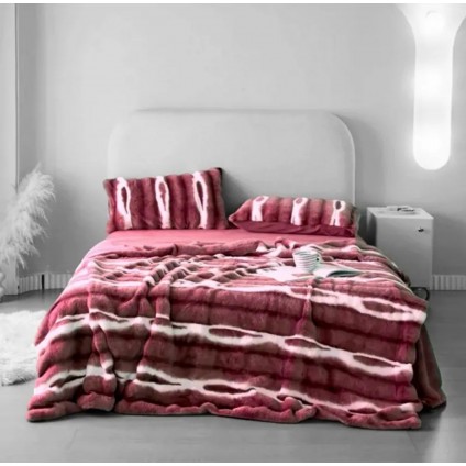 Плед - покрывало Home Textile Plaid Sable K красный